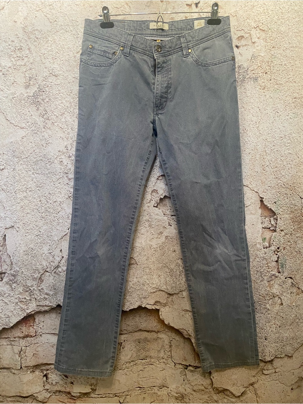 MENS Bugatti Denim Blue Cotton Trousers